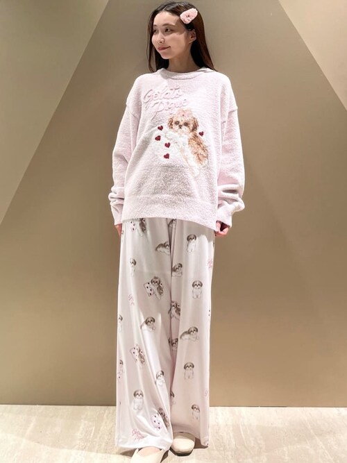 セール】シーズー柄ロングパンツ（ルームウェア/パジャマ）｜gelato