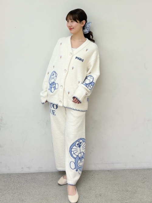 ドラえもん】【レディース】ベビモコジャガードカーディガン（ルーム