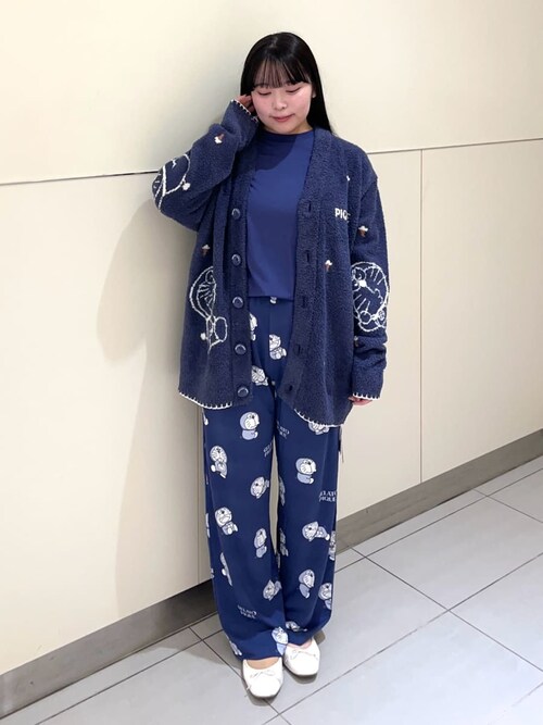 ドラえもん】【メンズ】総柄ロングパンツ（ルームウェア/パジャマ