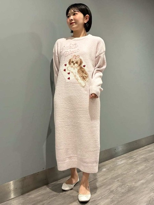 セール】シーズ―ジャガードワンピース（ルームウェア/パジャマ