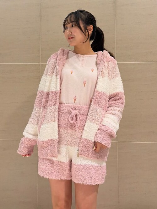 セール】ジェラート3ボーダーパーカ（ルームウェア/パジャマ）｜gelato