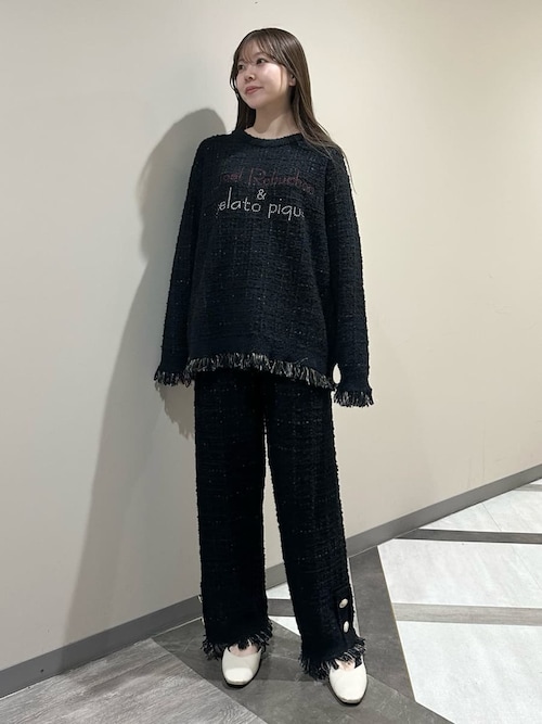 セール】【JOEL ROBUCHON】ツイードモコプルオーバー（ルームウェア