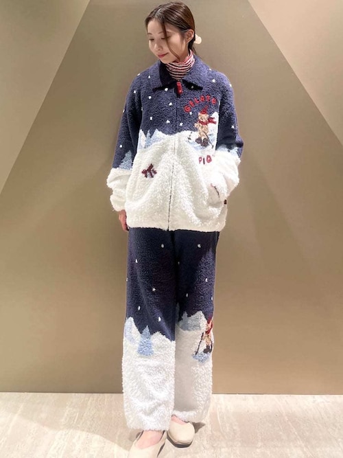 セール】【HOLIDAY】スキーベアジャガードロングパンツ（ルームウェア
