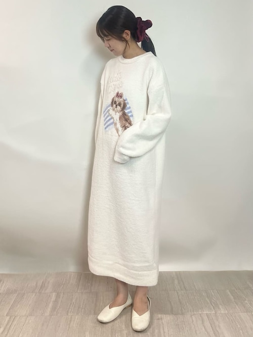 セール】シーズ―ジャガードワンピース（ルームウェア/パジャマ