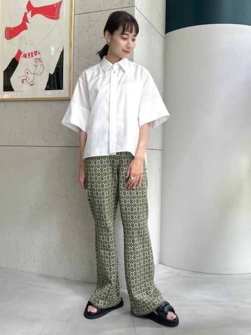 コットンタイプライター 半袖シャツ（シャツ/ブラウス）｜CABaN