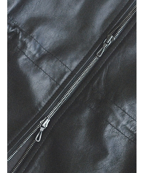 LIDNM（リドム）の「GOAT LEATHER TECH BLOUSON（ブルゾン）」 - WEAR