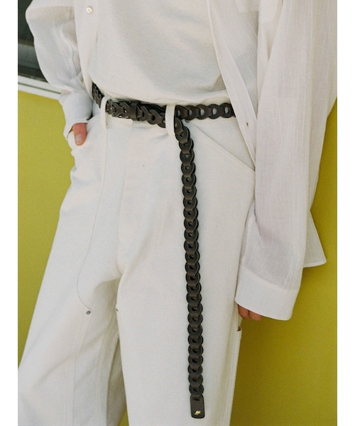 Llife（ライフ）の「Llife LEATHER CHAIN BELT（ベルト）」 - WEAR