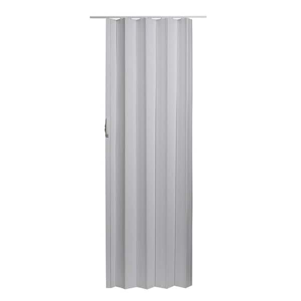 Spectrum 48 in. x 96 in. Elite Vinyl Satin Silver Accordion Door