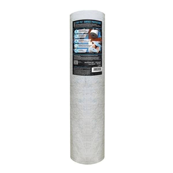 TRIMACO 39.37 in. x 54.13 ft. Stay Put Surface Protector 89165
