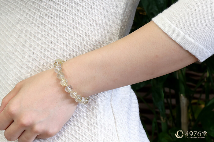 ルチルクォーツ ブレスレット 10mm ｜ 天然石通販の4976堂