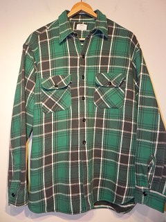 60s Sears HEAVY FLANNEL SHIRT L | panagorias 古着屋ブログ通販