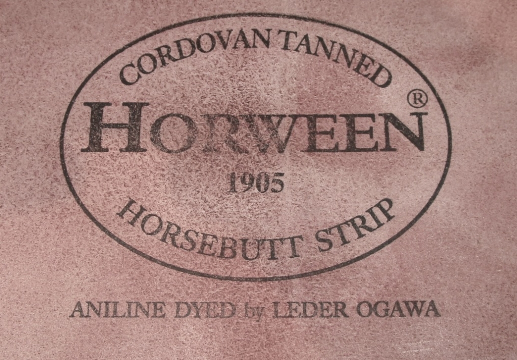 LC TONGUE Horween Cordovan Tanned Horsebutt Strip Aniline Dyed By