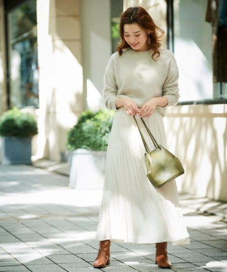 チャイニーズラクーン クルーネックニット/le.coeur blanc(ルクール