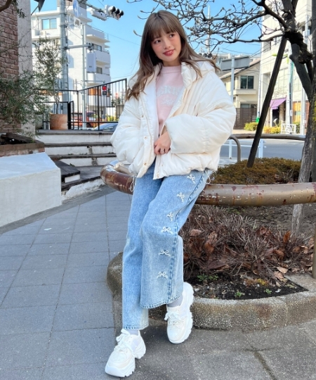 フード付ボリューム中綿ブルゾン/MAJESTIC LEGON(マジェスティック