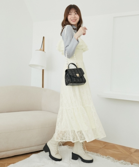 2wayコルセットレースワンピ/MAJESTIC LEGON(マジェスティックレゴン