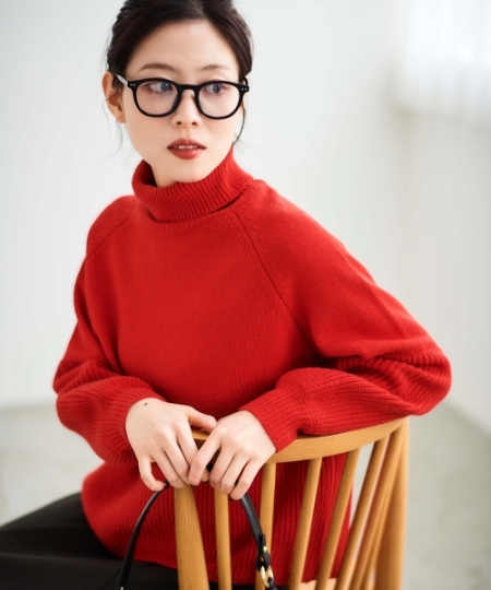 片畦キリカエタートルニットプルオーバー/le.coeur blanc(ルクール