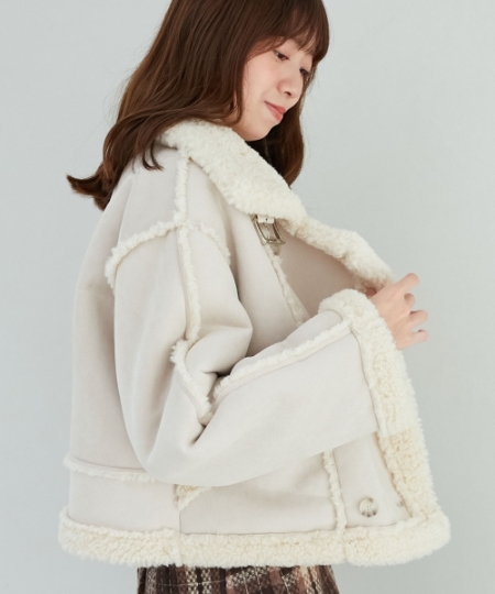 もこもこボアショートジャケット/MAJESTIC LEGON(マジェスティック