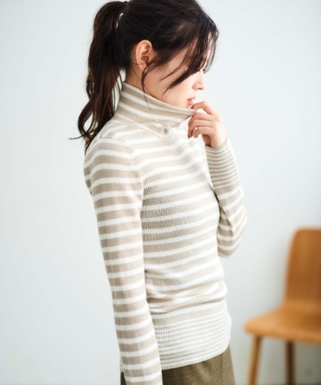 リブタートルニット/le.coeur blanc(ルクールブラン)｜ルクールブラン