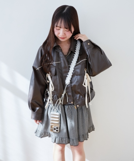 2wayリボンバイカラーブルゾン/MAJESTIC LEGON(マジェスティックレゴン