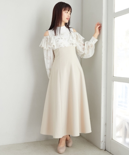 ウエストきゅっとフリルワンピース/MAJESTIC LEGON(マジェスティック