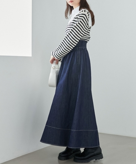 ステッチフレアスカート/MAJESTIC LEGON(マジェスティックレゴン