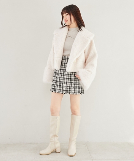 プードルボアショートコート/MAJESTIC LEGON(マジェスティックレゴン