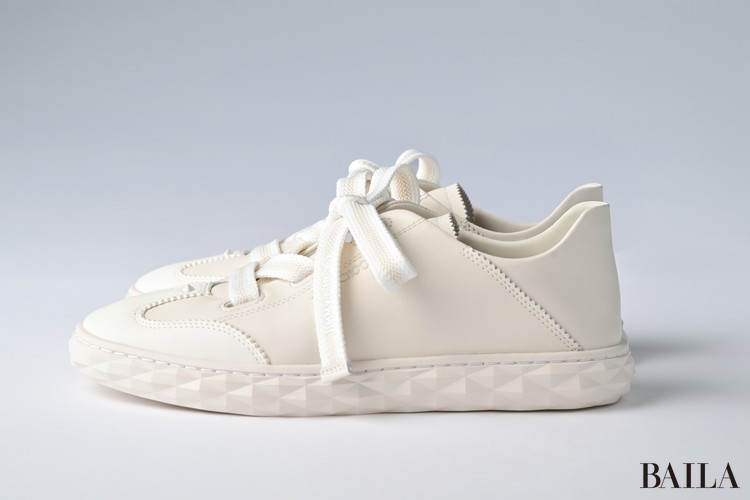 JIMMY CHOO（ジミー チュウ） 白スニーカー】着用レビューも！ DIAMOND