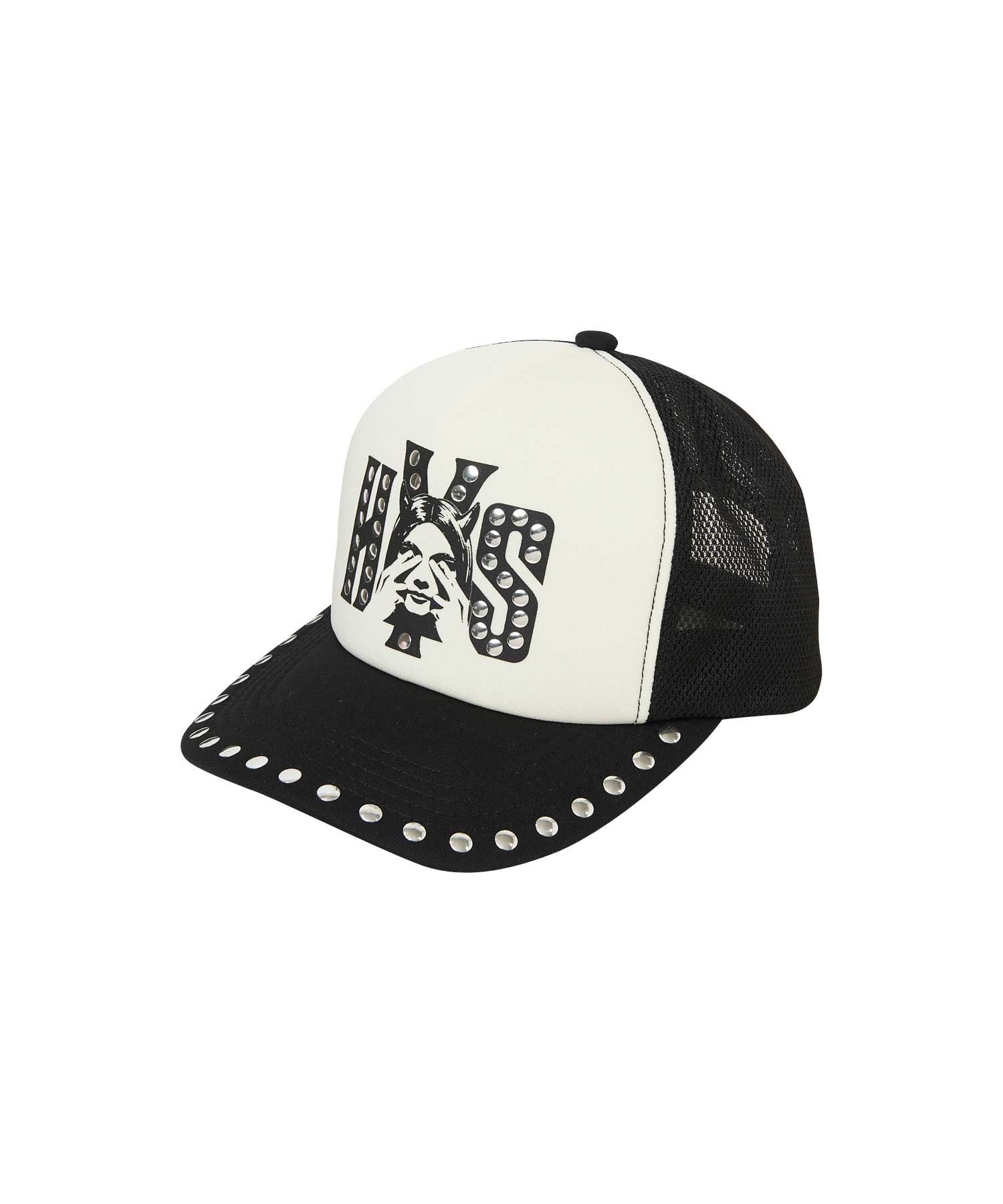 SEE NO EVIL スタッズメッシュキャップ|HYSTERIC GLAMOUR WOMEN
