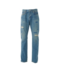 スクエアウインドウリメイク スリムストレートデニムパンツ|HYSTERIC