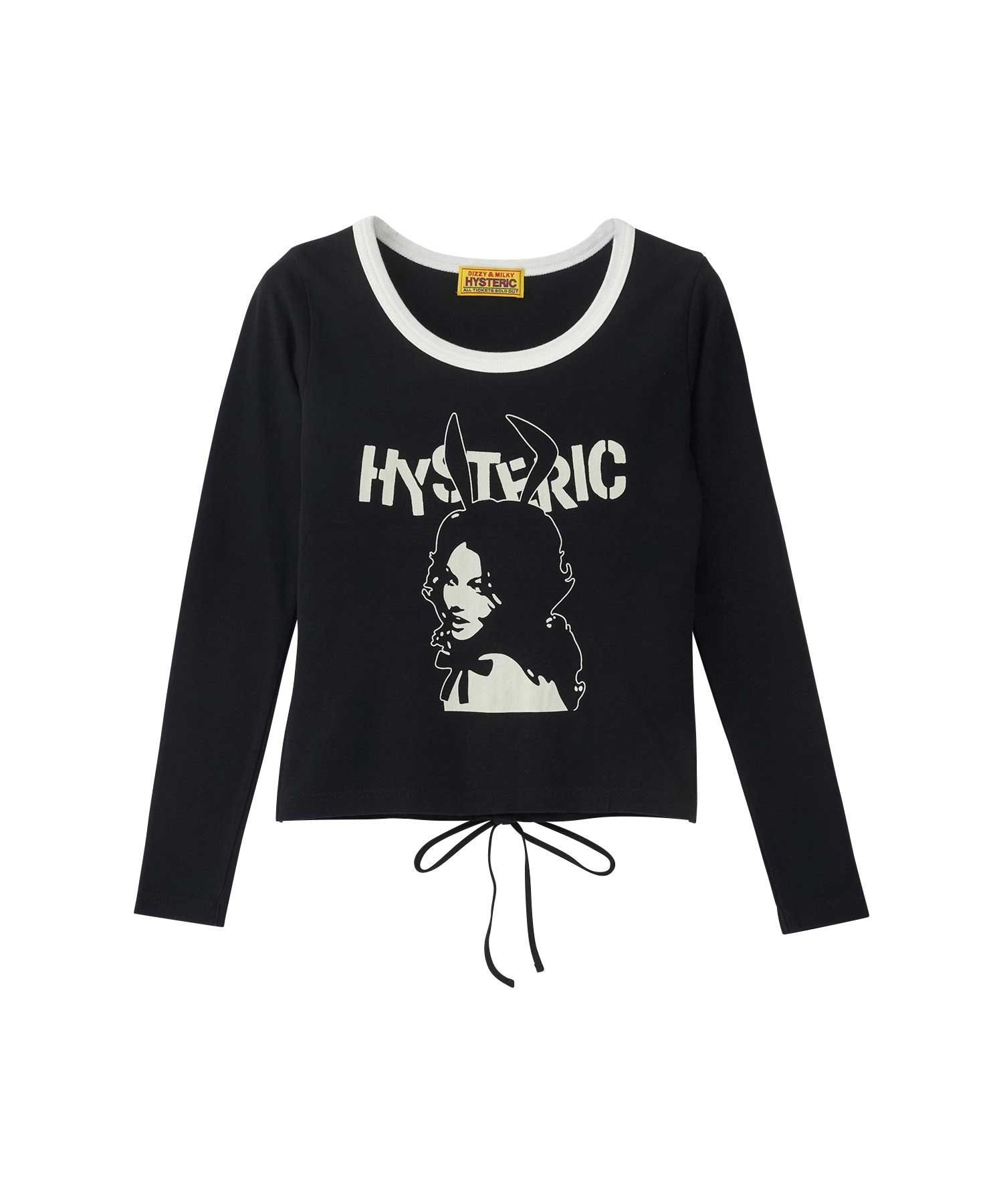 BUNNY GIRLレースアップ チビTシャツ|HYSTERIC GLAMOUR WOMEN