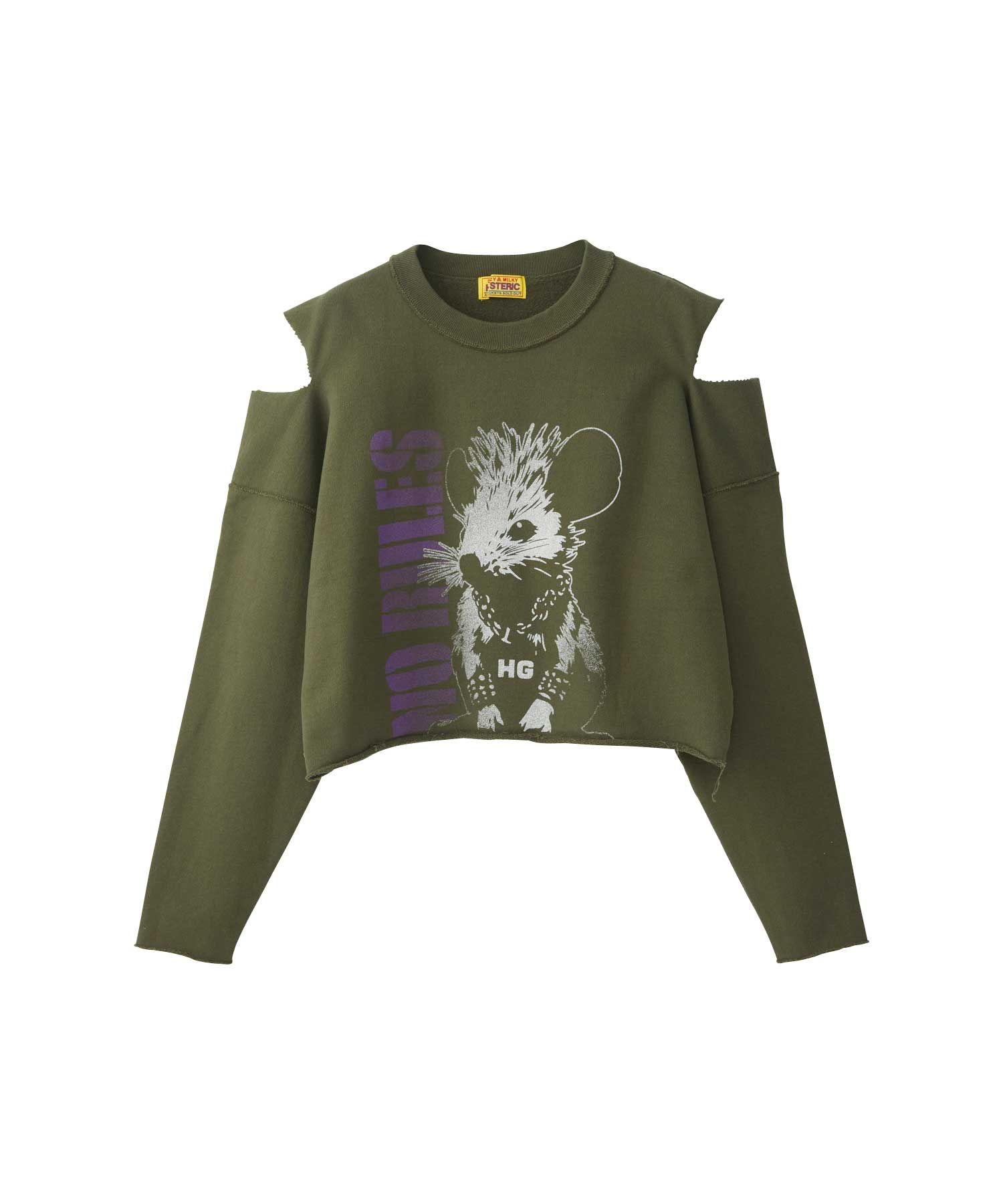 NO RULES ショート丈スウェット|HYSTERIC GLAMOUR WOMEN | HYSTERIC