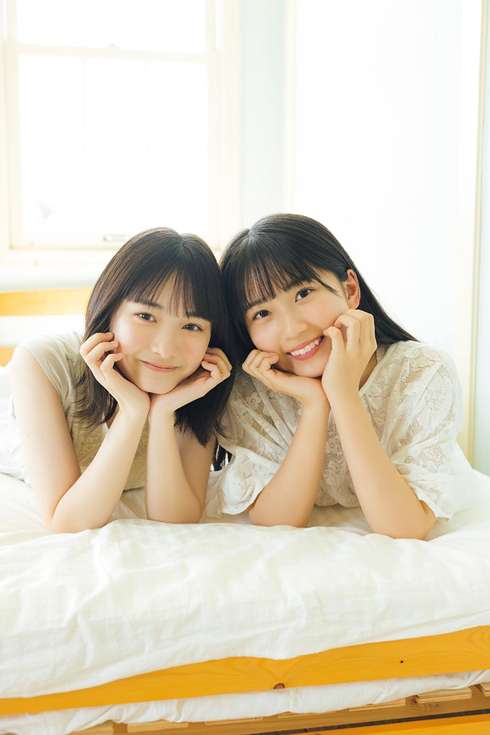 ≒JOY天野香乃愛＆山野愛月、最年少“マブダチ”コンビで初ペアグラビア