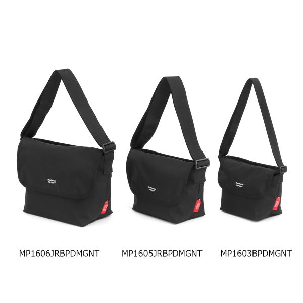 Nylon Messenger Bag Back Pocket W/ Divider Magnet | Manhattan