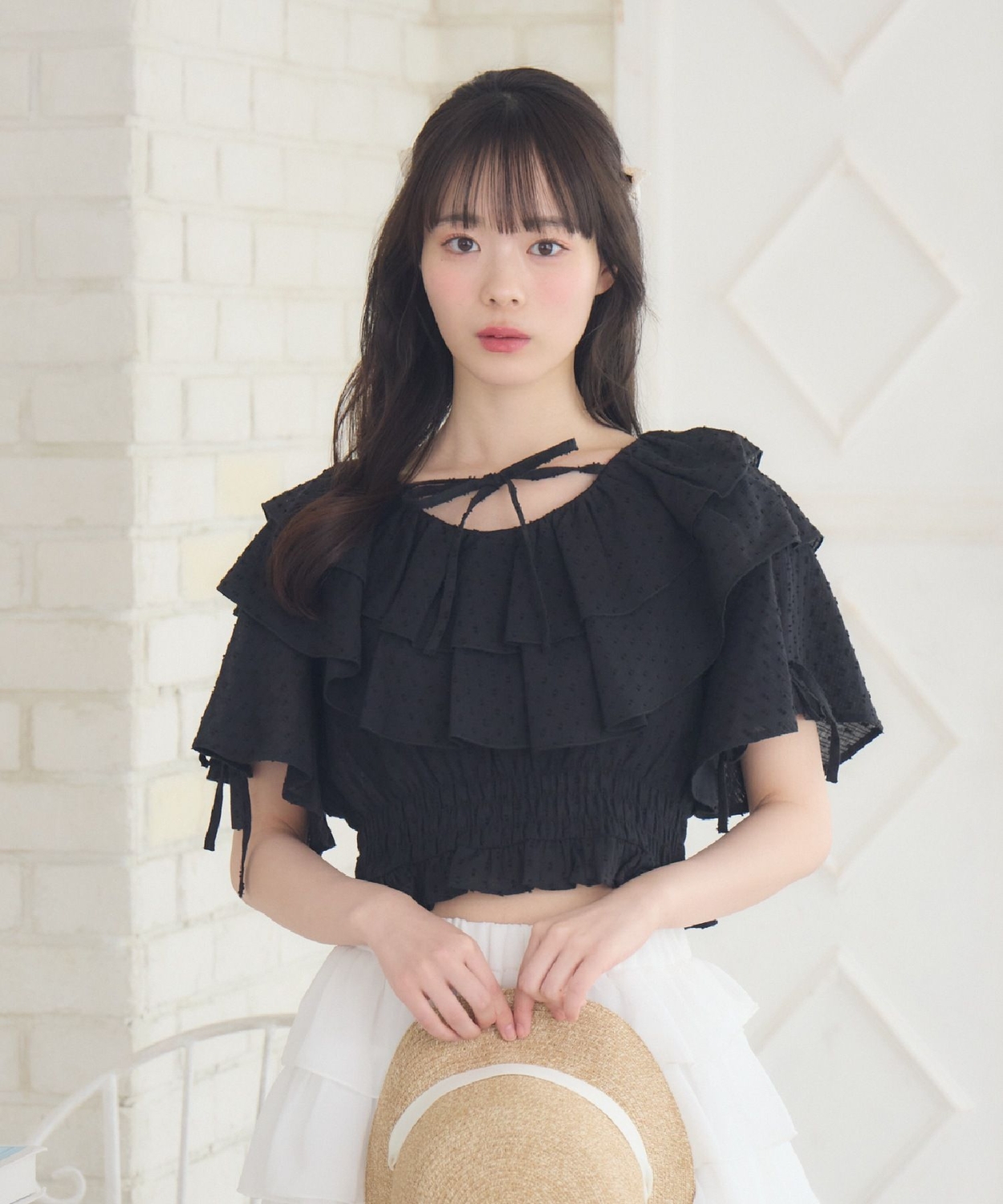 Wフリル袖リボンBL|ems excite | RETRO GIRL ONLINE STORE レトロ