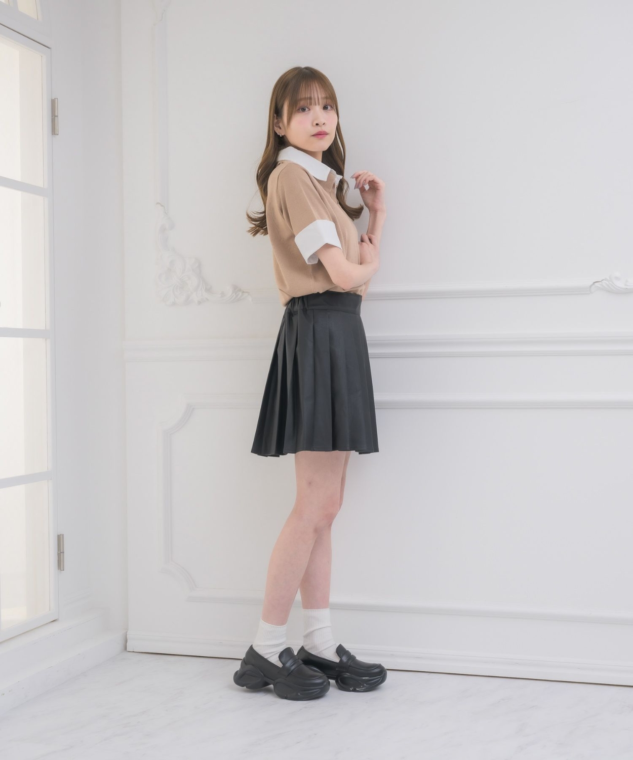 スキッパーSHレイヤード風NT|ems excite | RETRO GIRL ONLINE STORE