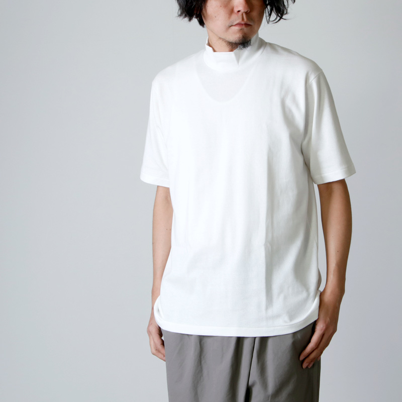 ANATOMICA (アナトミカ) MOCK NECK TEE S/S SOLID For Men / モック