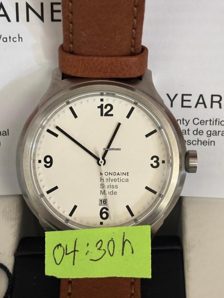 Vendesi Mondaine Helvetica No1 Bold 43mm, Sapphire, Complete Set