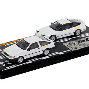 1/64 頭文字D セットVol.22 藤原拓海トレノ(AE86) ＆ 藤原文太