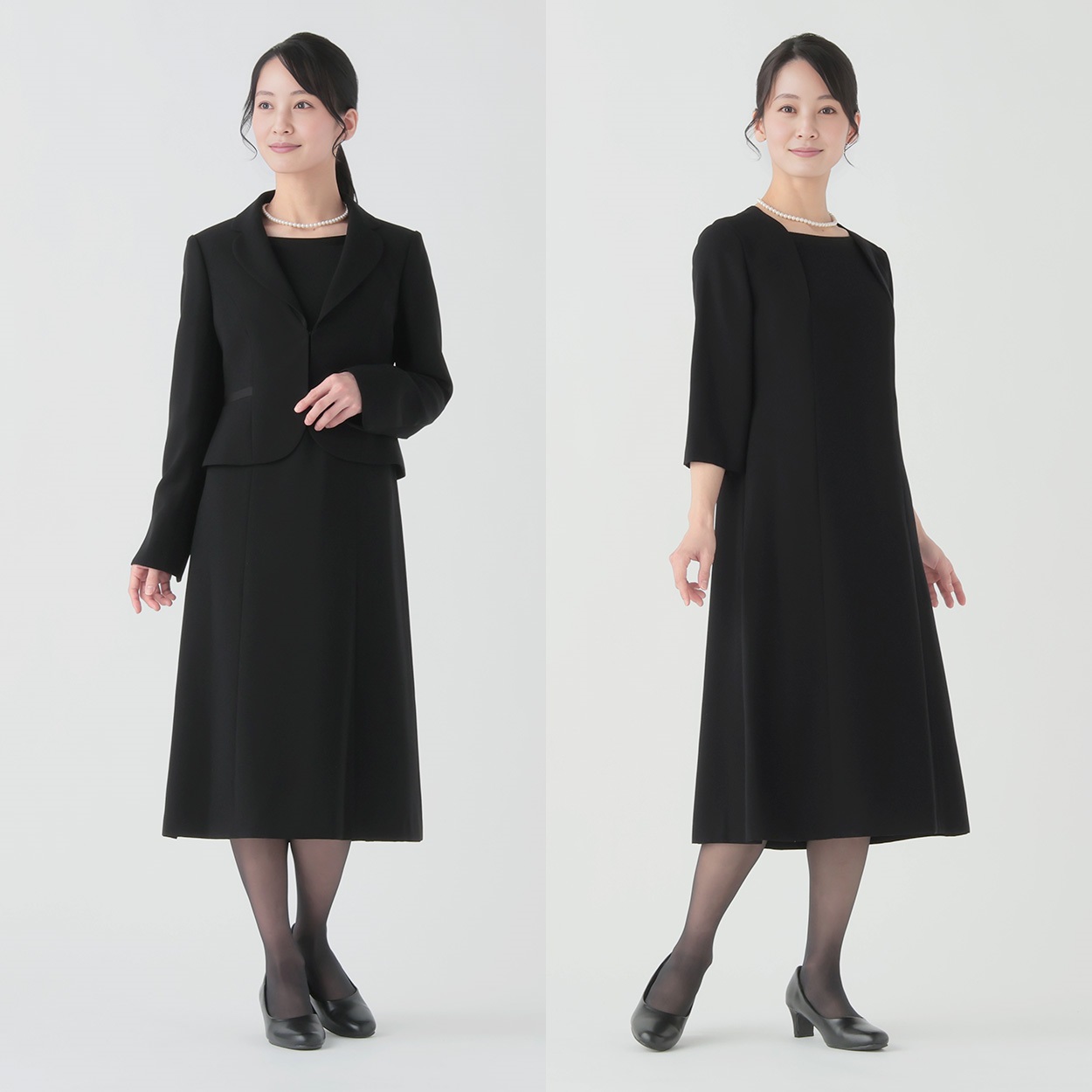 ブラックフォーマル テーラーカラーJKアンサンブル レディス 【1803713