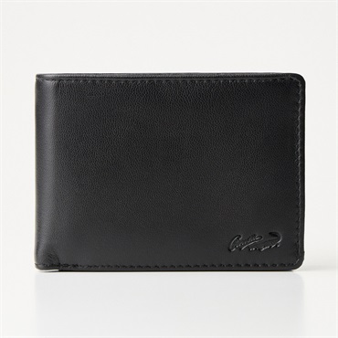 CROCODILE 本革 二つ折り財布 メンズ ゴートレザー 山羊革 ソフト