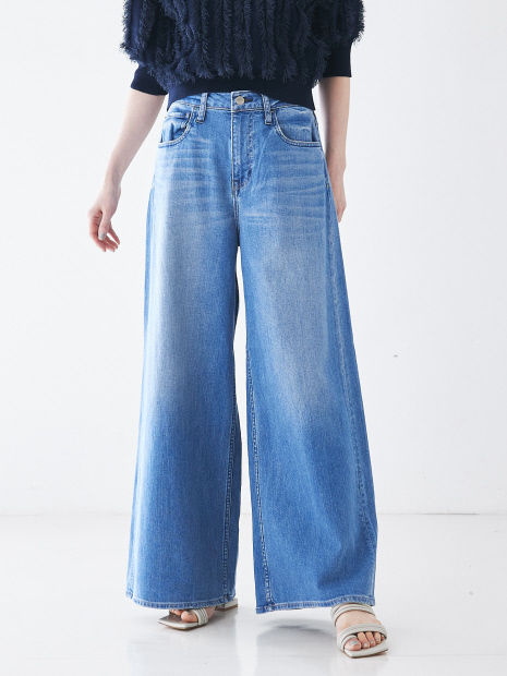 Healthy denim】ワイドパンツデニム｜qualite / カリテ