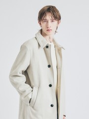 ネオスエード】フリース ステンカラーコート｜ABAHOUSE GRAY