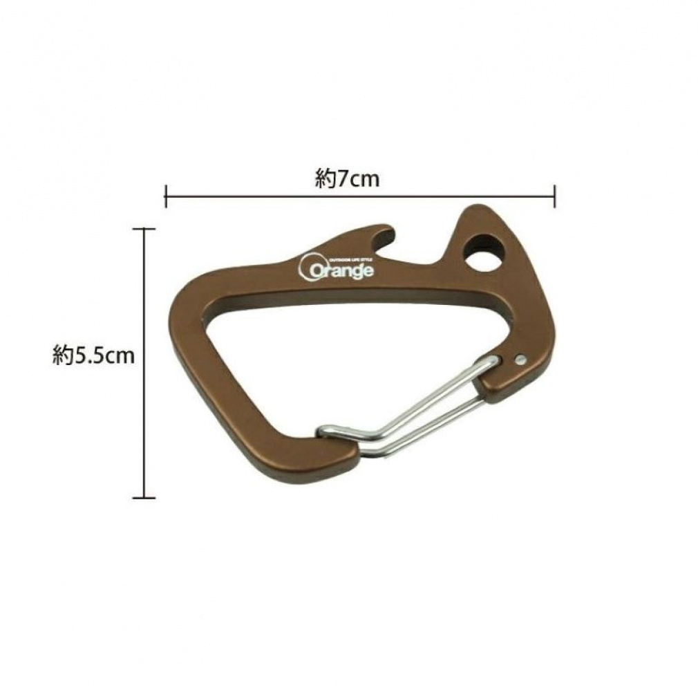 ちびにし＋Trimmers カラビナset : マットシルバー キャンプ 雑貨