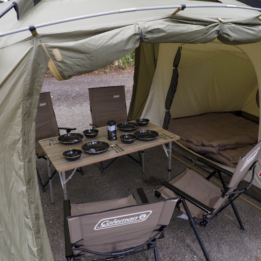 コールマン ラウンドスクリーン2ルームハウス オリーブ グランドシート