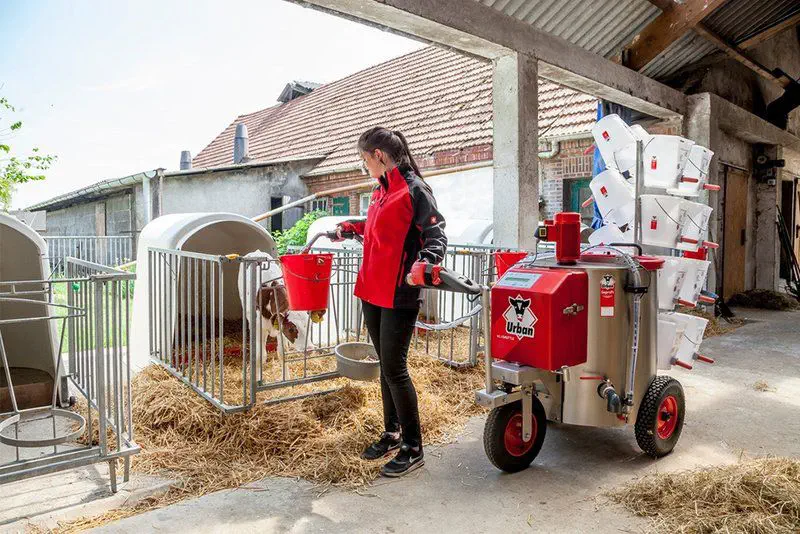 ミルクヒーター付ミルクカート - URBAN GmbH & Co. KG - ミキサー付き