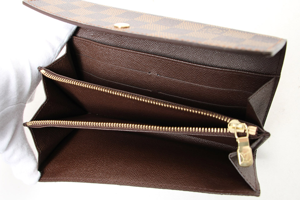 ダミエ ファスナー長財布 ポルトフォイユ サラ 旧型 N61734 新品同様
