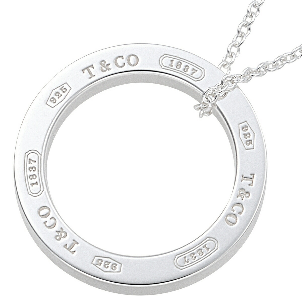 ティファニー TIFFANY&CO 1837 サークル ペンダント ネックレス
