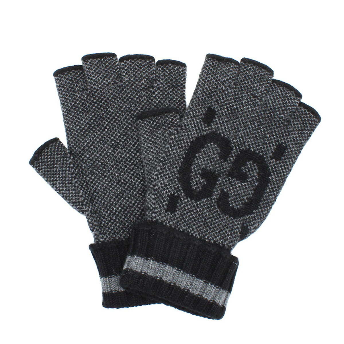 グッチ GUCCI カシミア フィンガーレスグローブ 手袋 726586-4GABX