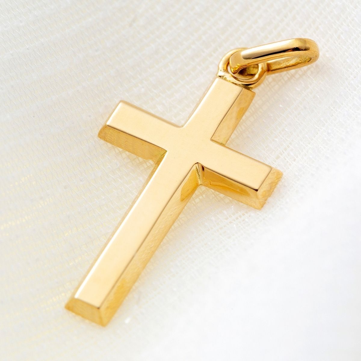 素敵♪】18金 ネックレス ペンダント 【Lサイズ】クロス メンズ