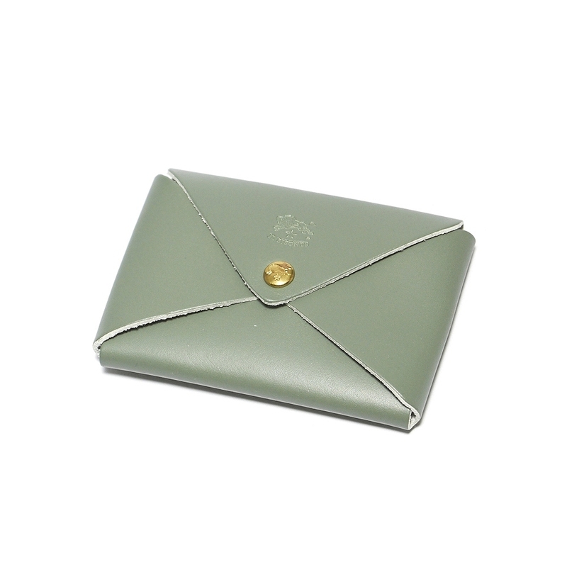 イルビゾンテ IL BISONTE カードケース C0854 884 SAGE 本革 セージ